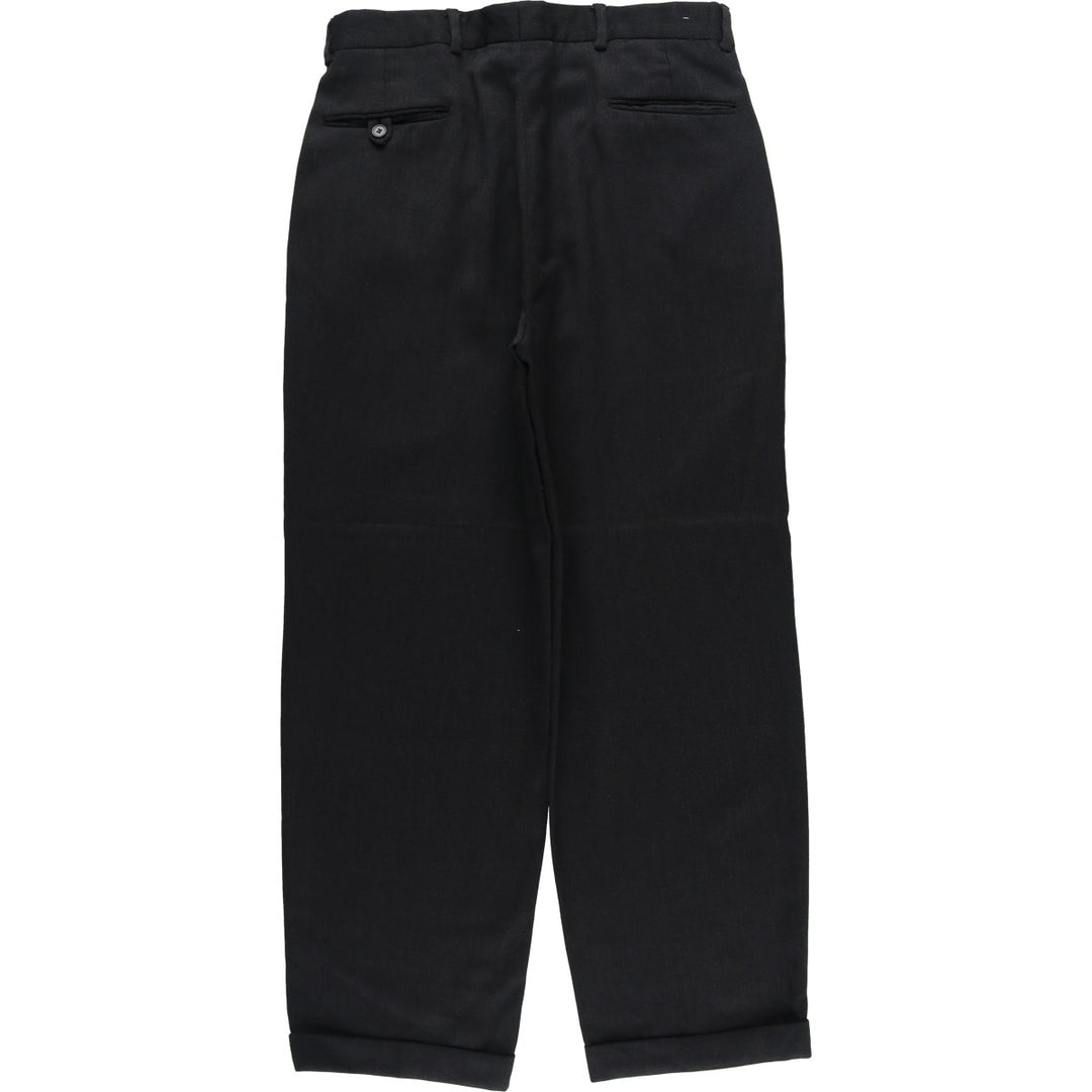 Liz Claiborne Two-pleat Slacks, Men's Size W34 unclear black type Vintage Second Hand