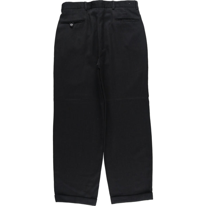 Liz Claiborne Two-pleat Slacks, Men's Size W34 unclear black type Vintage Second Hand