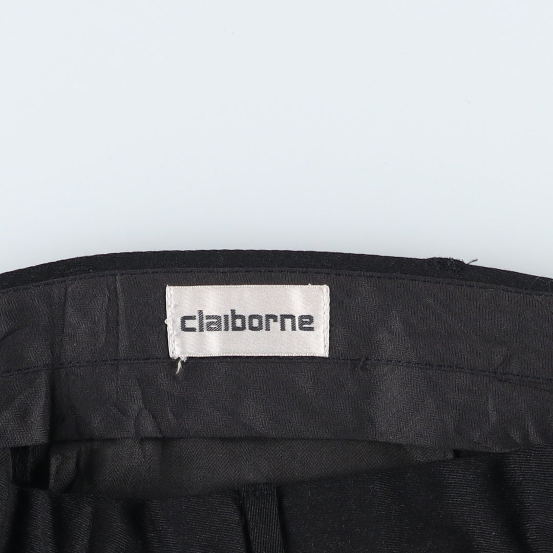 Liz Claiborne Two-pleat Slacks, Men's Size W34 unclear black type Vintage Second Hand