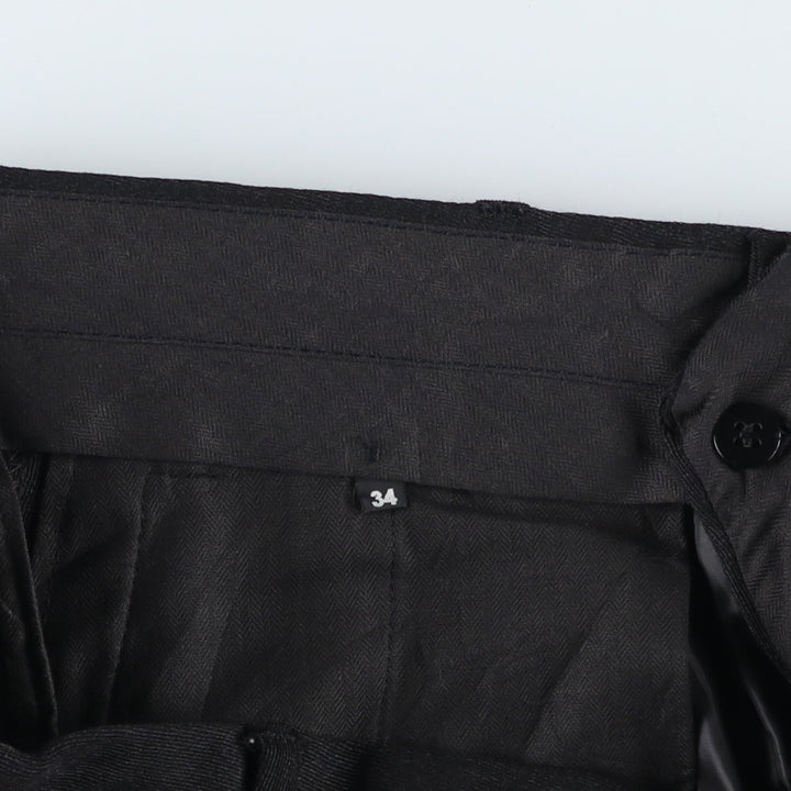 Liz Claiborne Two-pleat Slacks, Men's Size W34 unclear black type Vintage Second Hand