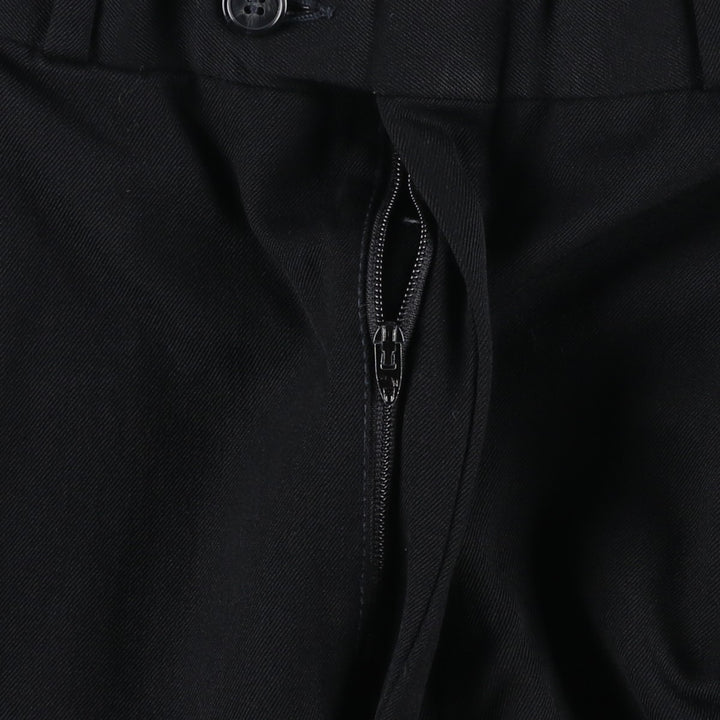 INTERNATIONAL PASSPORT Three-pleat Wool Pants, Men's Slacks, Vintage, Size W32 wool navy blue type Vintage Second Hand