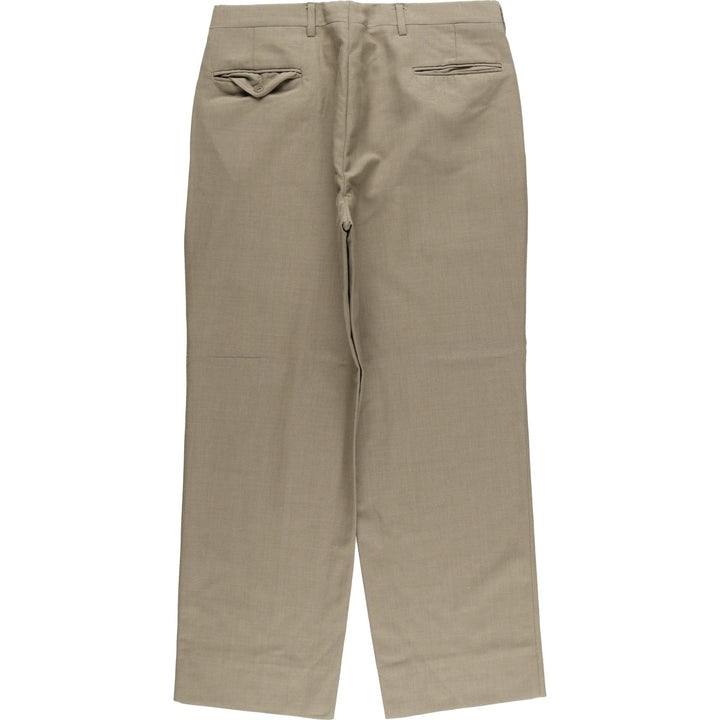 Vintage 80s-90'S JOS. A. BANK two-pleat wool pants, made in the USA, men's size W34. wool Khaki type sage green Vintage Second Hand