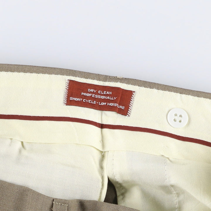 Vintage 80s-90'S JOS. A. BANK two-pleat wool pants, made in the USA, men's size W34. wool Khaki type sage green Vintage Second Hand