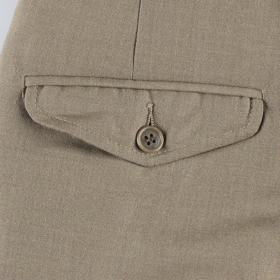 Vintage 80s-90'S JOS. A. BANK two-pleat wool pants, made in the USA, men's size W34. wool Khaki type sage green Vintage Second Hand