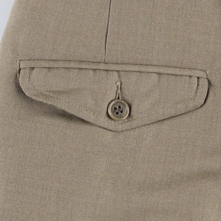 Vintage 80s-90'S JOS. A. BANK two-pleat wool pants, made in the USA, men's size W34. wool Khaki type sage green Vintage Second Hand