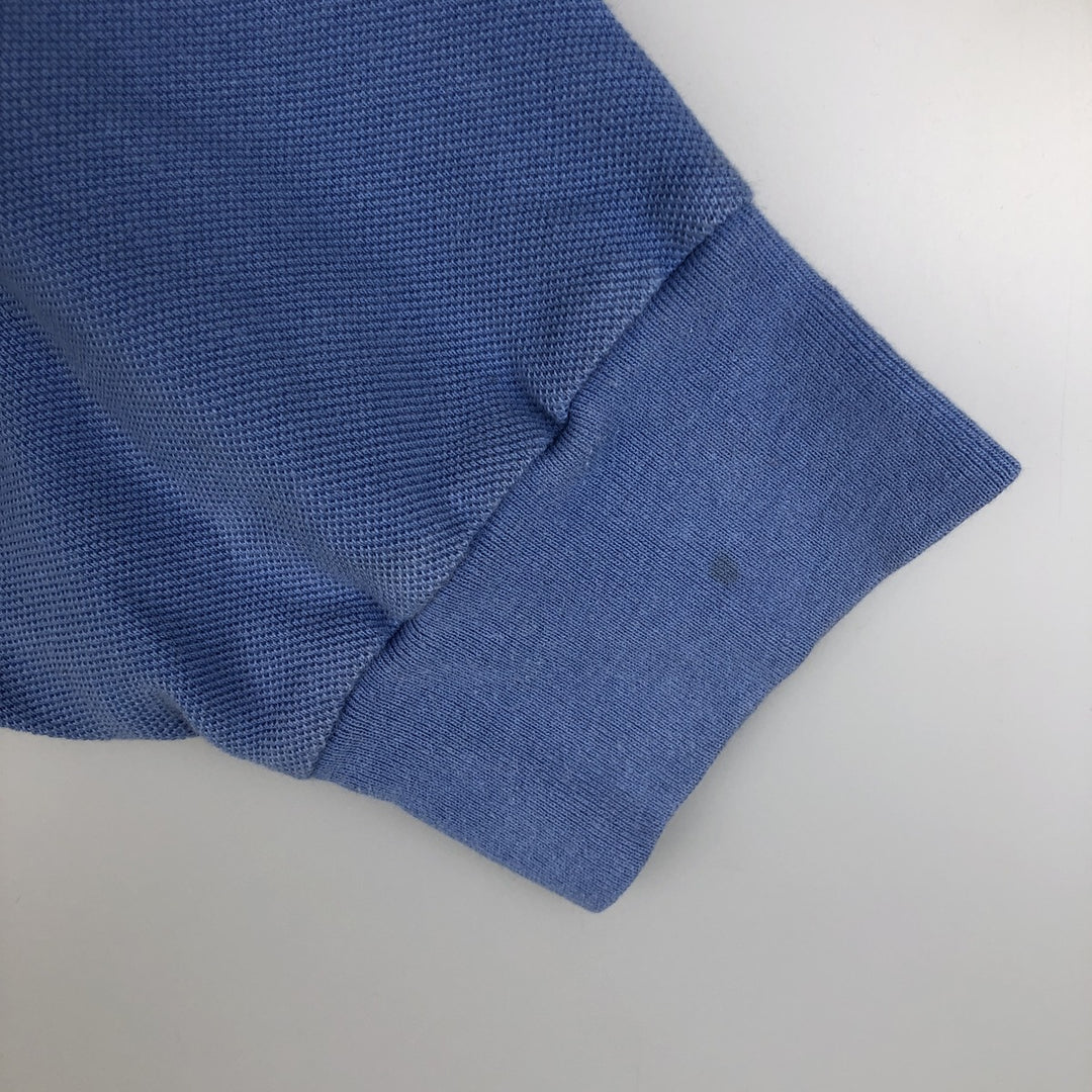Ralph Lauren POLO by Ralph Lauren long sleeve polo shirt, men's XL size cotton Blue type light blue Vintage Second Hand