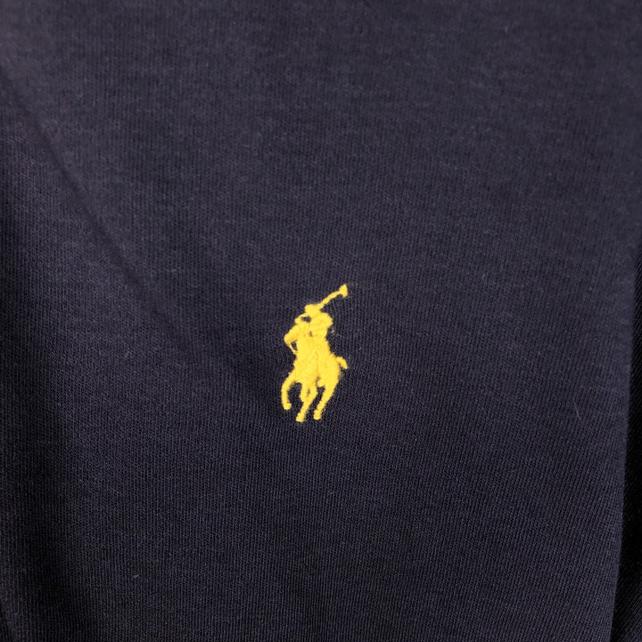 Ralph Lauren POLO by Ralph Lauren long sleeve polo shirt, men's XL size cotton navy blue type Vintage Second Hand