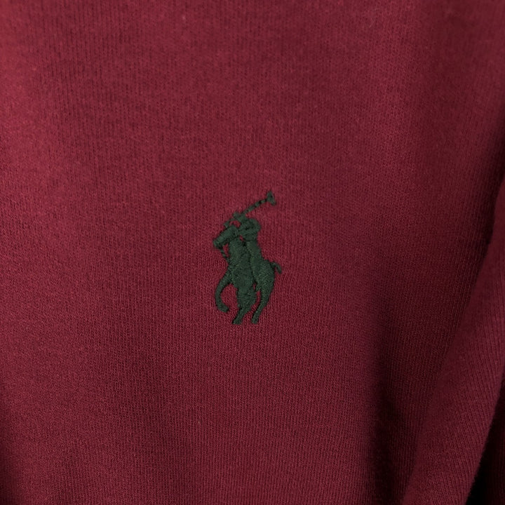 Ralph Lauren POLO by Ralph Lauren long sleeve polo shirt, men's size L cotton Red type red-purple Vintage Second Hand