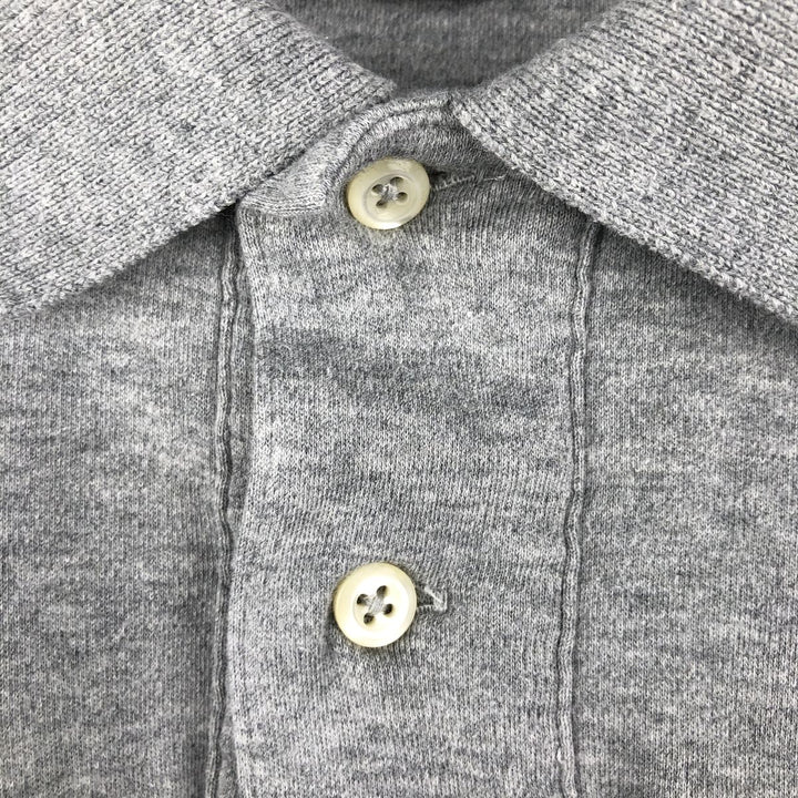 Ralph Lauren POLO by Ralph Lauren long sleeve polo shirt, men's size L cotton gray type Vintage Second Hand