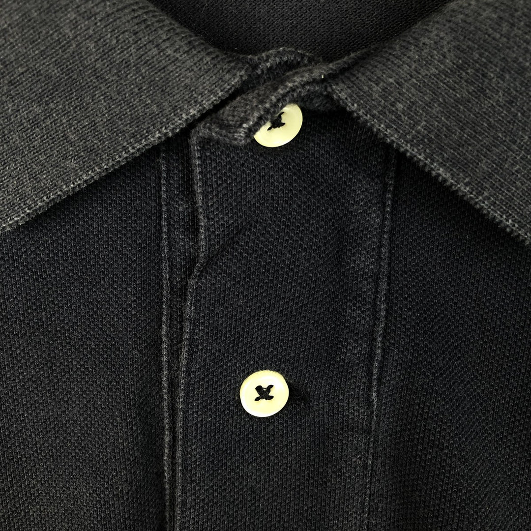 Ralph Lauren POLO by Ralph Lauren long sleeve polo shirt, men's size XXL cotton navy blue type Vintage Second Hand
