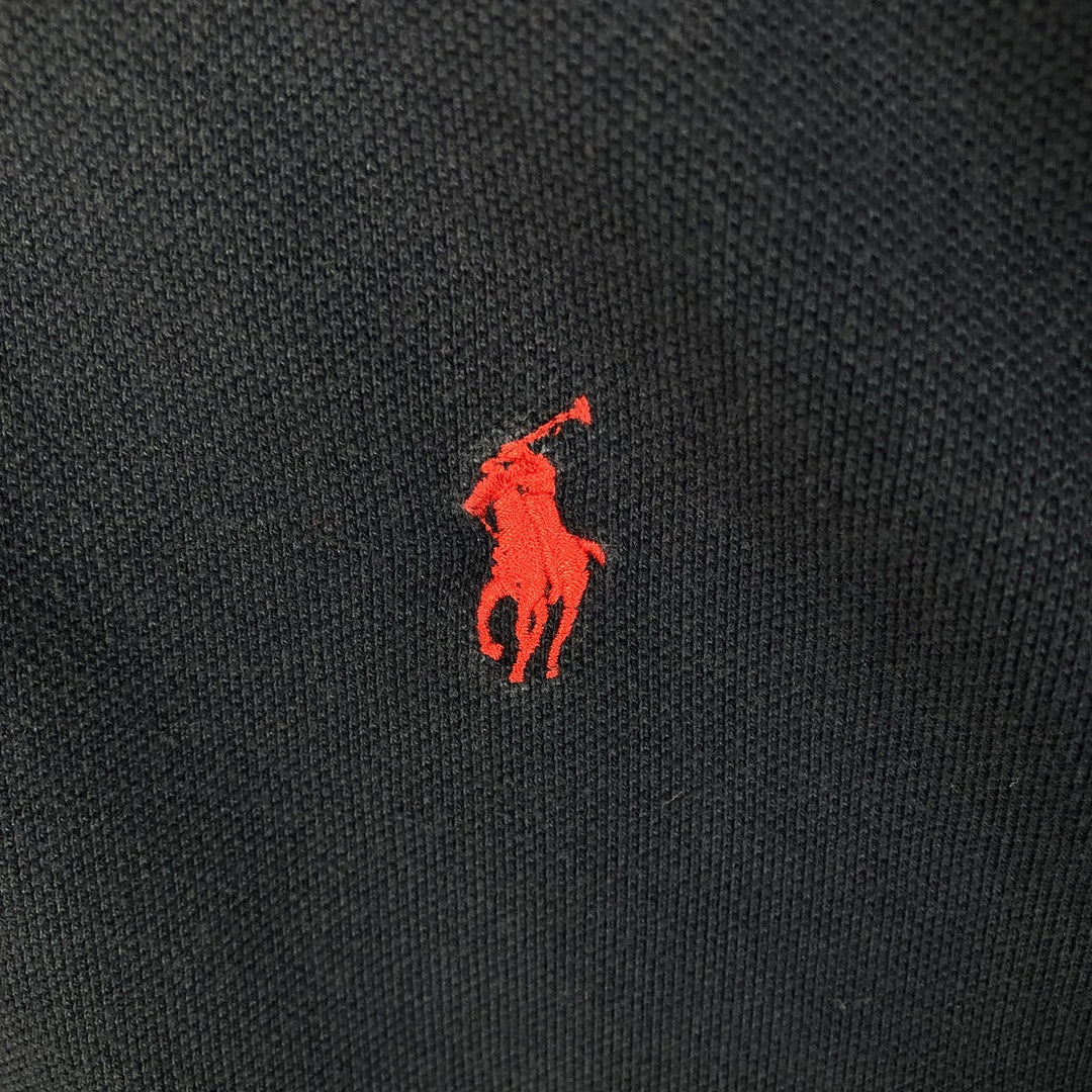 Ralph Lauren POLO by Ralph Lauren long sleeve polo shirt, men's size XXL cotton navy blue type Vintage Second Hand