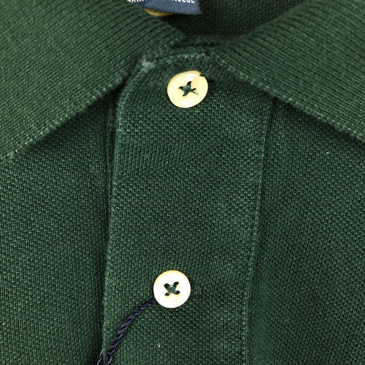 Ralph Lauren POLO by Ralph Lauren long sleeve polo shirt, men's size M cotton green type Vintage Second Hand