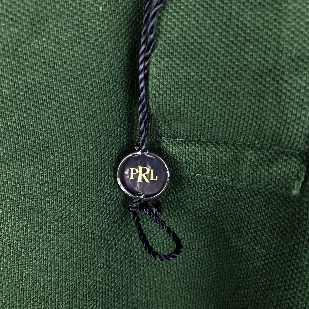 Ralph Lauren POLO by Ralph Lauren long sleeve polo shirt, men's size M cotton green type Vintage Second Hand