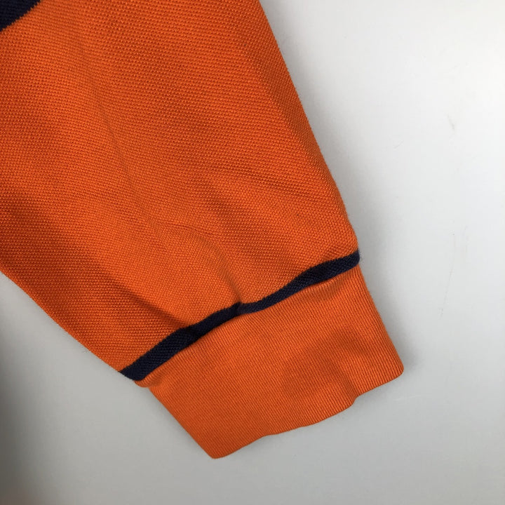 Ralph Lauren POLO by Ralph Lauren Long Sleeve Striped Polo Shirt Men's XL cotton orange type Vintage Second Hand