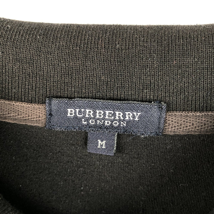 Burberry's BURBERRY LONDON long-sleeved checked polo shirt, men's size M unclear brown type Vintage Second Hand