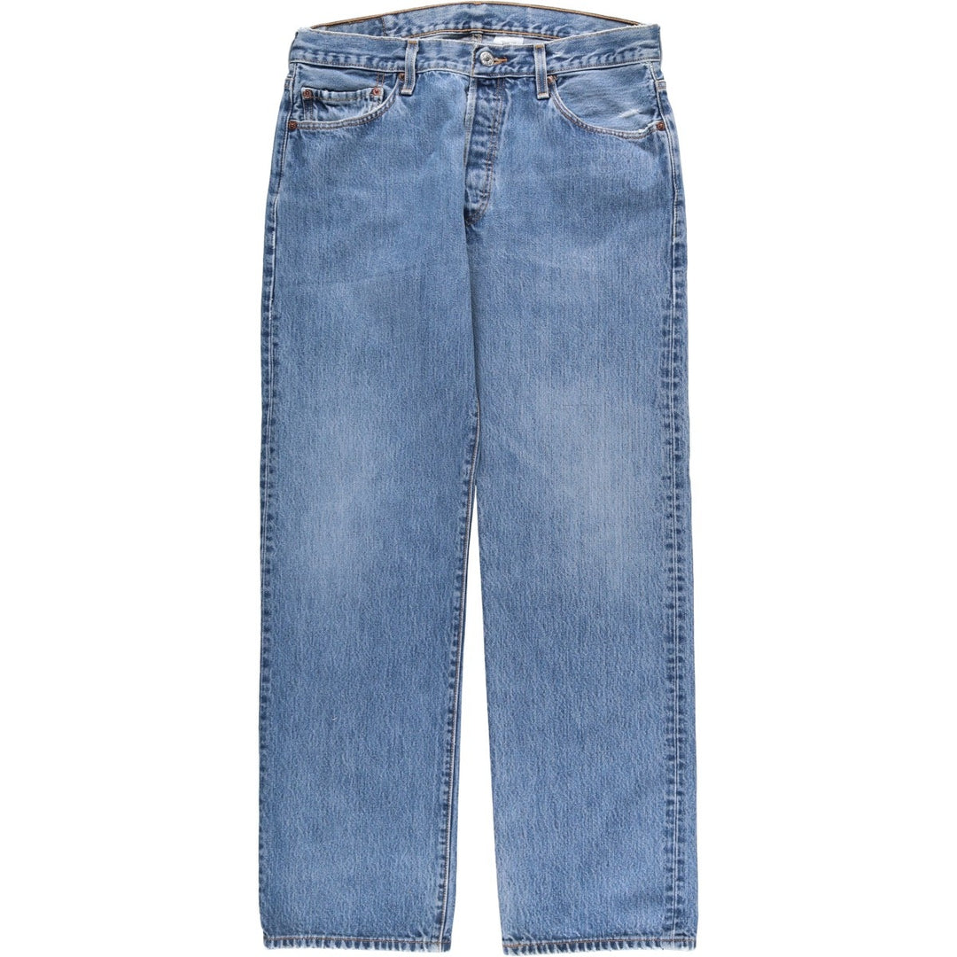 Levi's 501 straight denim pants for men, size W34 cotton blue type Vintage Second Hand