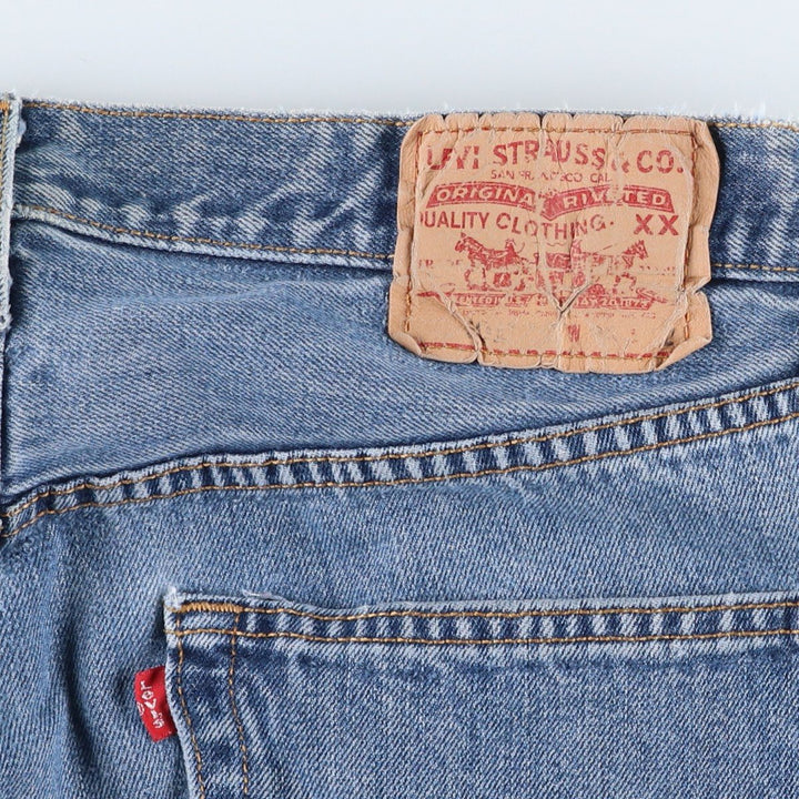 Levi's 501 straight denim pants for men, size W34 cotton blue type Vintage Second Hand