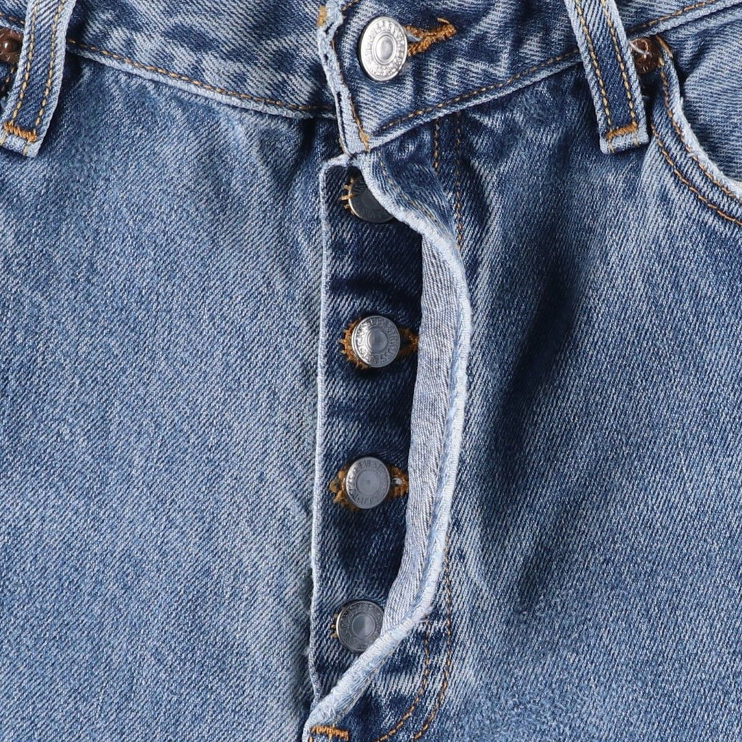 Levi's 501 straight denim pants for men, size W34 cotton blue type Vintage Second Hand