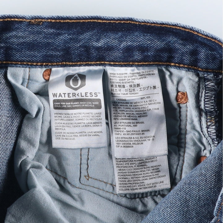 Levi's 501 straight denim pants for men, size W36 cotton blue type Vintage Second Hand