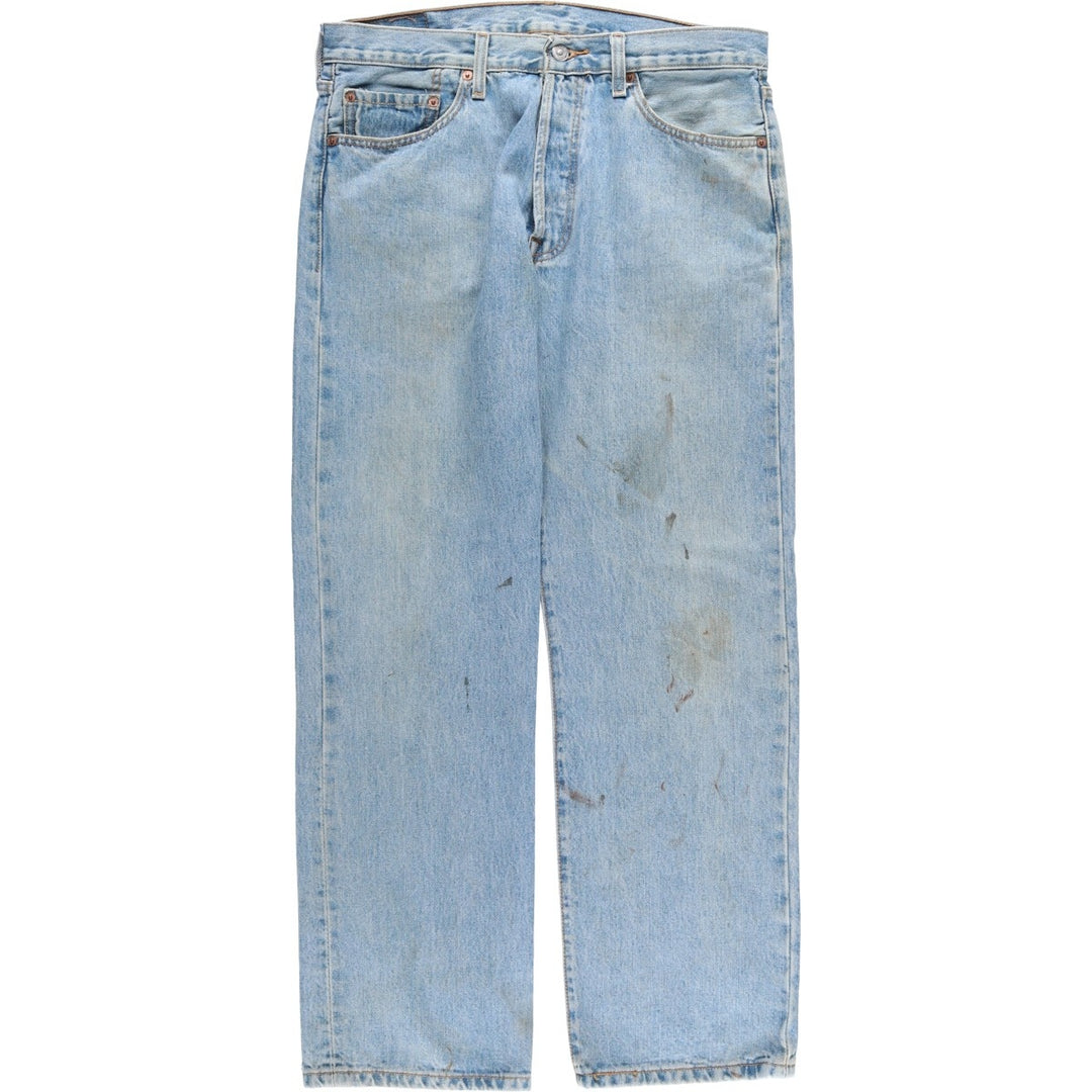 Levi's 501 straight denim pants for men, size W35 cotton blue type Vintage Second Hand