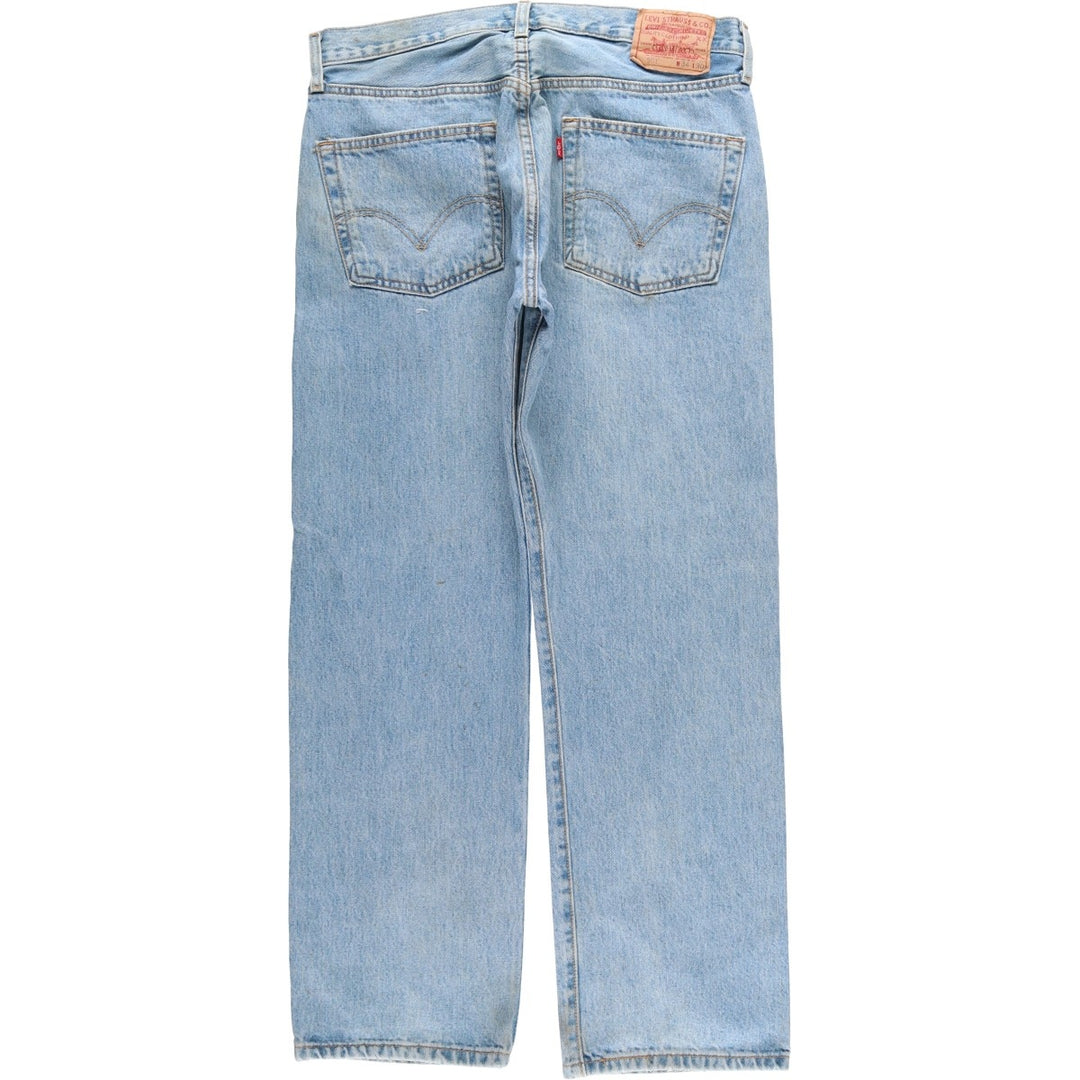 Levi's 501 straight denim pants for men, size W35 cotton blue type Vintage Second Hand