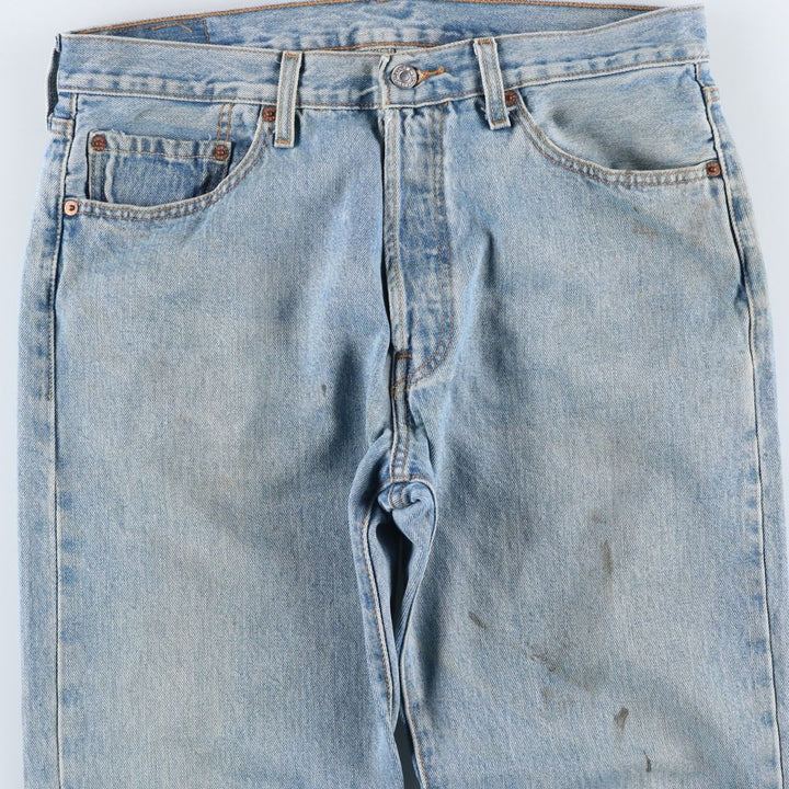 Levi's 501 straight denim pants for men, size W35 cotton blue type Vintage Second Hand