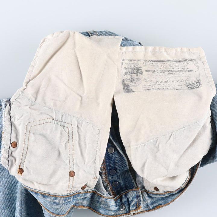 Levi's 501 straight denim pants for men, size W35 cotton blue type Vintage Second Hand