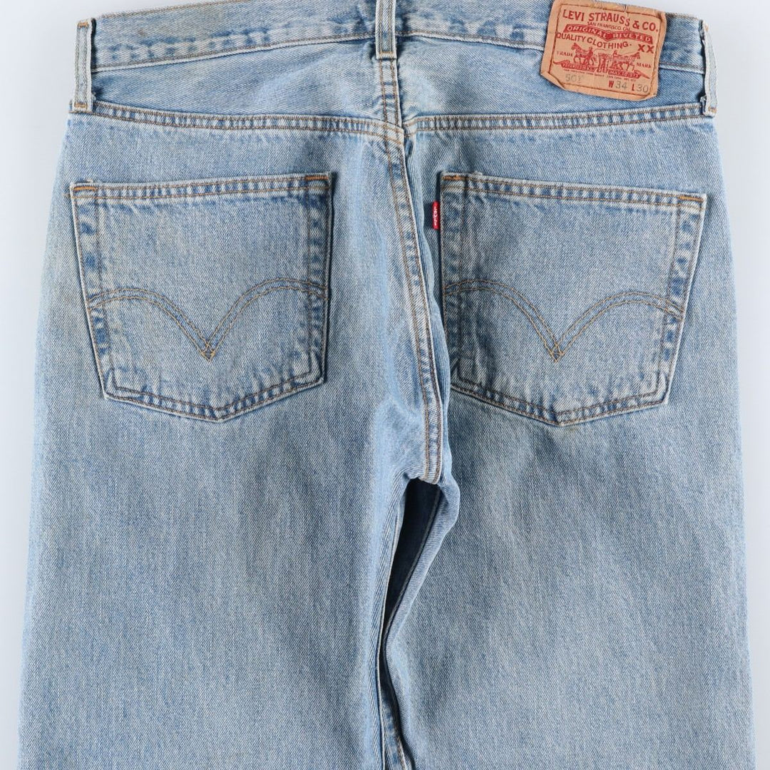 Levi's 501 straight denim pants for men, size W35 cotton blue type Vintage Second Hand
