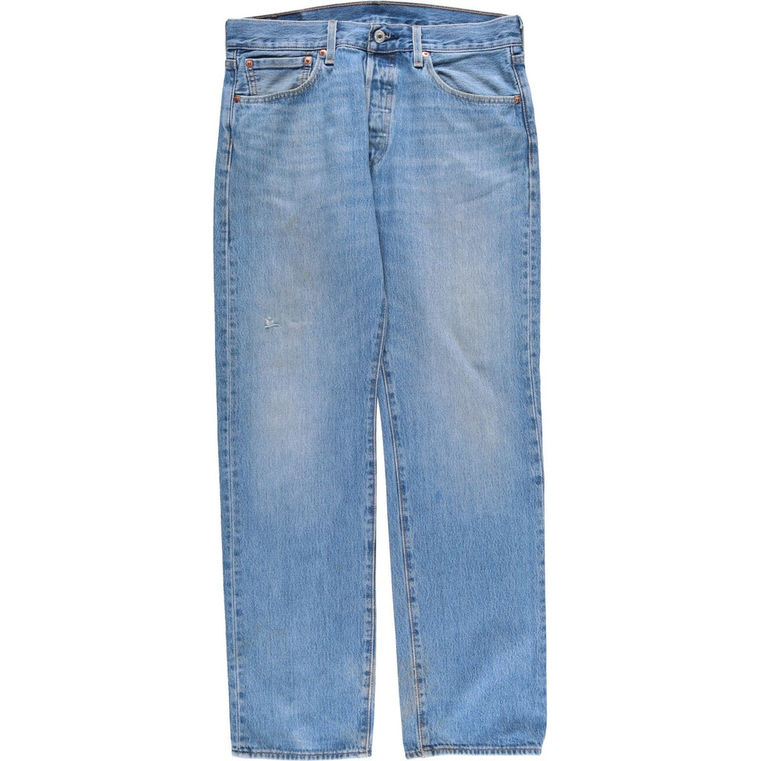 Levi's 501 straight denim pants for men, size W34 cotton blue type Vintage Second Hand
