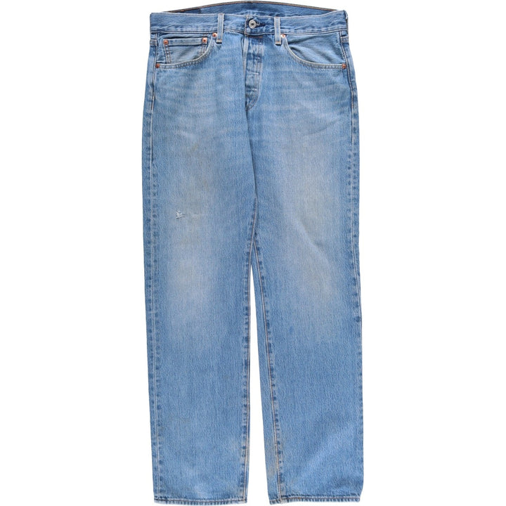 Levi's 501 straight denim pants for men, size W34 cotton blue type Vintage Second Hand
