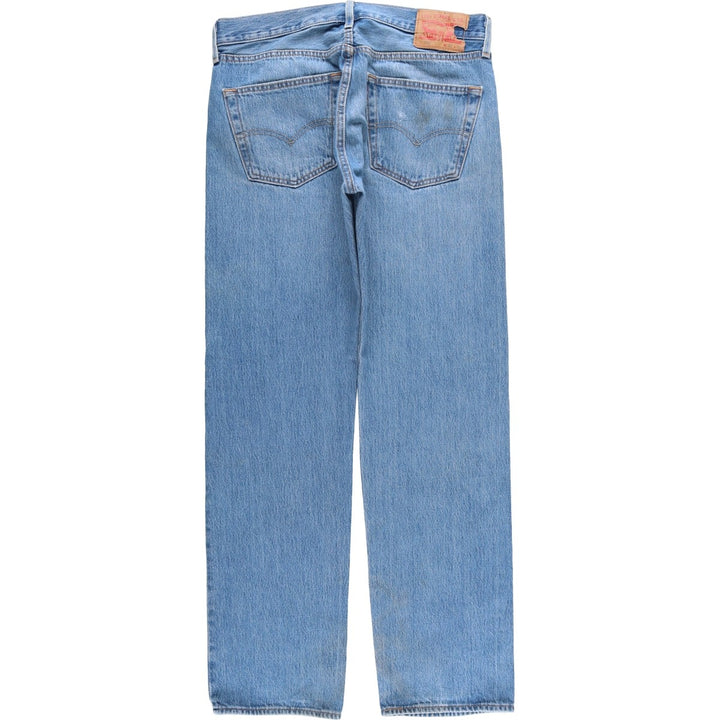 Levi's 501 straight denim pants for men, size W34 cotton blue type Vintage Second Hand