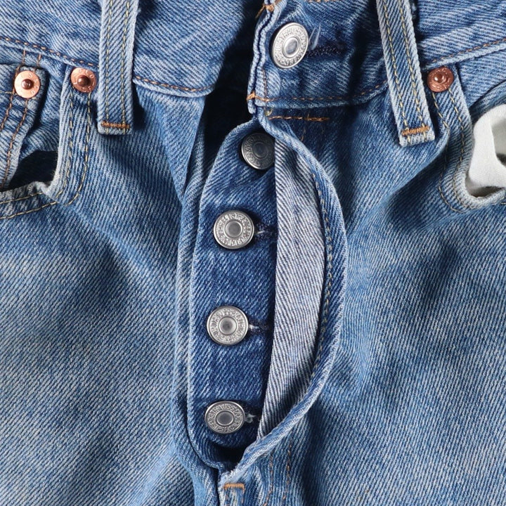 Levi's 501 straight denim pants for men, size W34 cotton blue type Vintage Second Hand