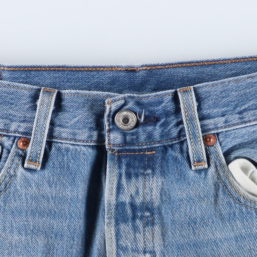 Levi's 501 straight denim pants for men, size W34 cotton blue type Vintage Second Hand