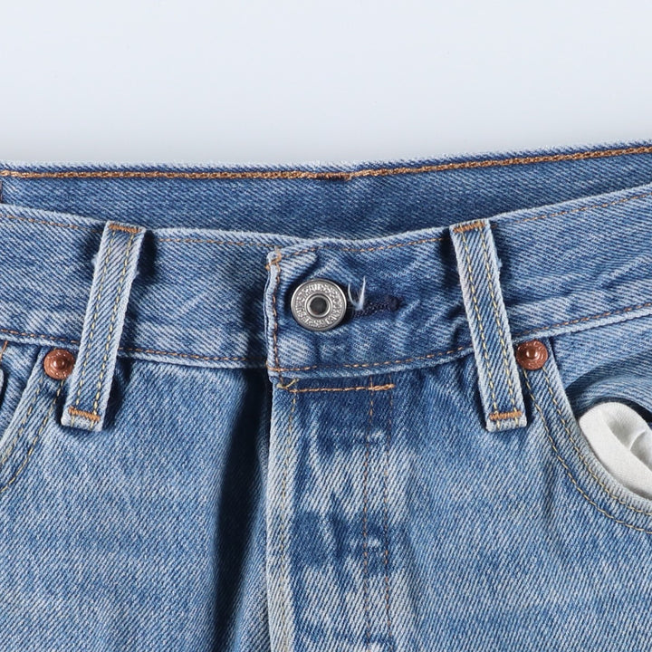 Levi's 501 straight denim pants for men, size W34 cotton blue type Vintage Second Hand