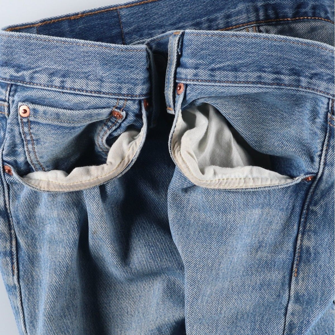 Levi's 501 straight denim pants for men, size W34 cotton blue type Vintage Second Hand