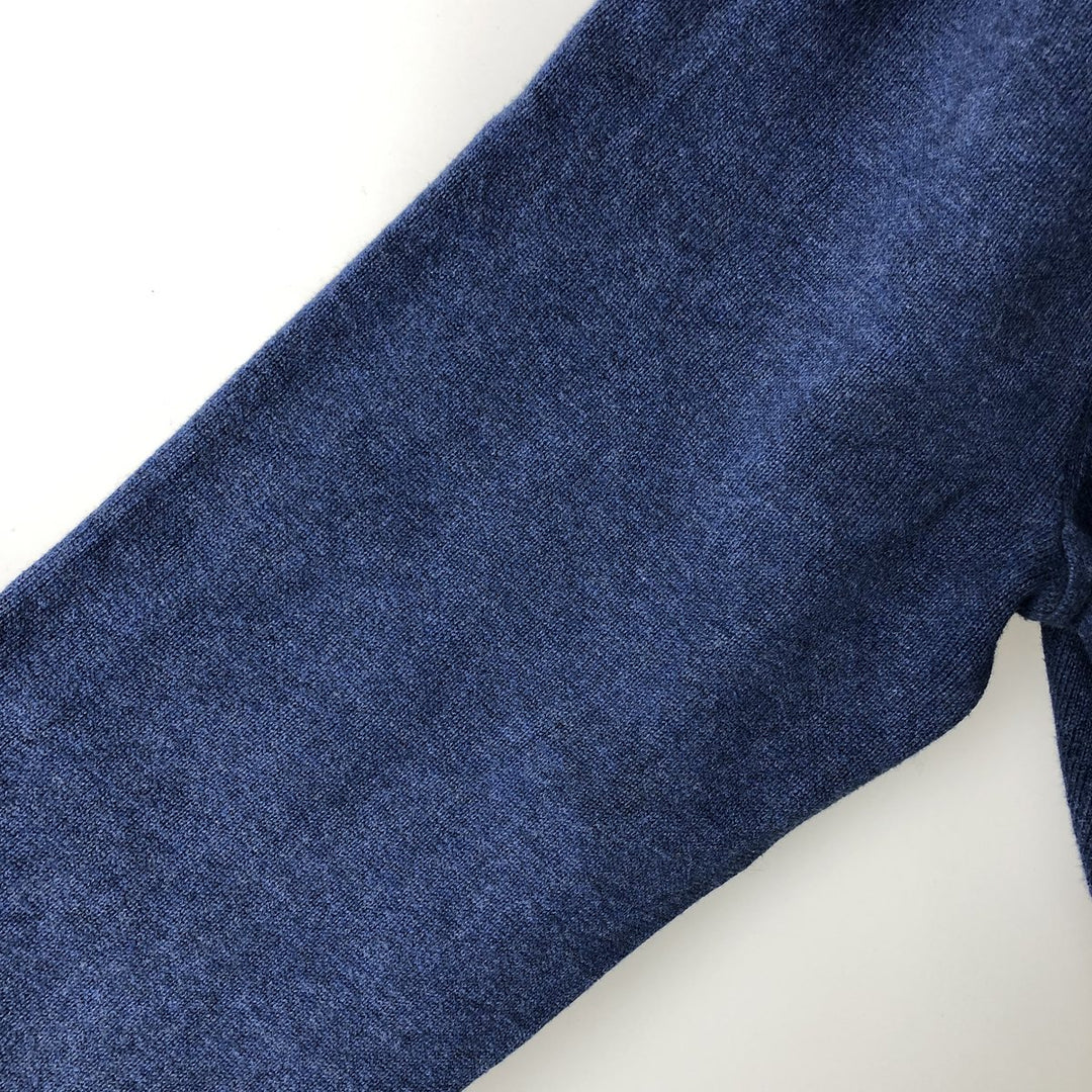 Ralph Lauren POLO RALPH LAUREN V-neck cotton knit sweater, women's size M cotton blue type Vintage Second Hand