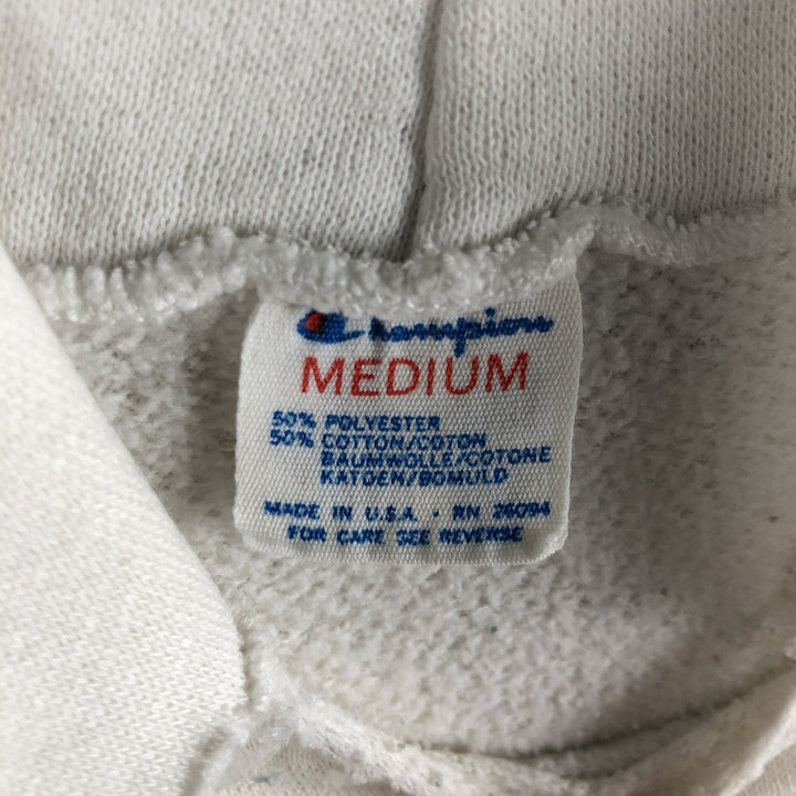 80'S Champion Reverse Weave Tricot Tag Sweatshirt Pullover Hoodie Made in USA Men's M Vintage polyester white type Vintage Second Hand
