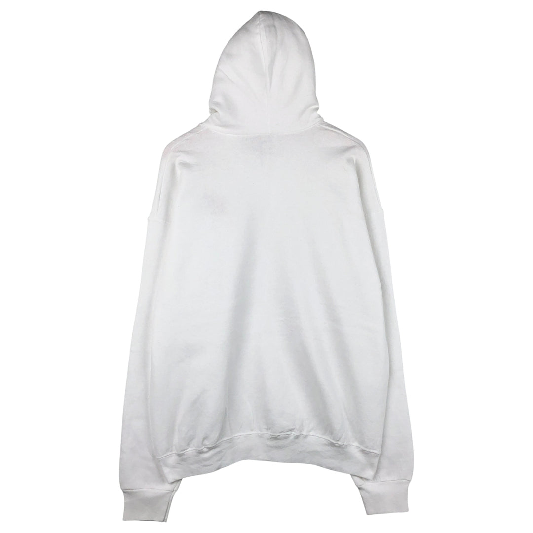 90'S Fruit of the Loom Newport Advertising Pullover Hoodie, Made in USA, Men's XL cotton white type Vintage Second Hand