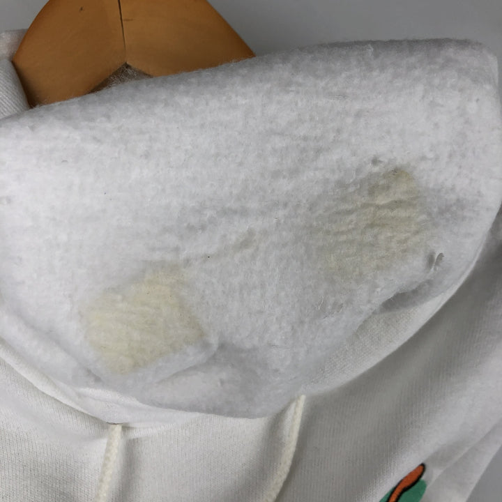 90'S Fruit of the Loom Newport Advertising Pullover Hoodie, Made in USA, Men's XL cotton white type Vintage Second Hand