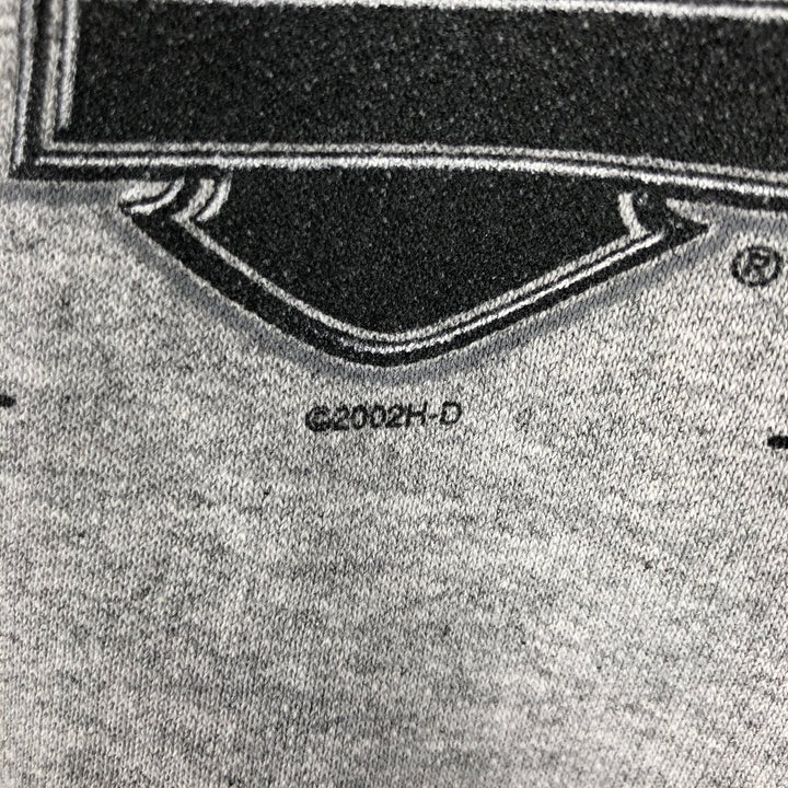 2000'S Harley-Davidson Half-Zip Advertising Pullover Hoodie, Men's XL unclear gray type Vintage Second Hand
