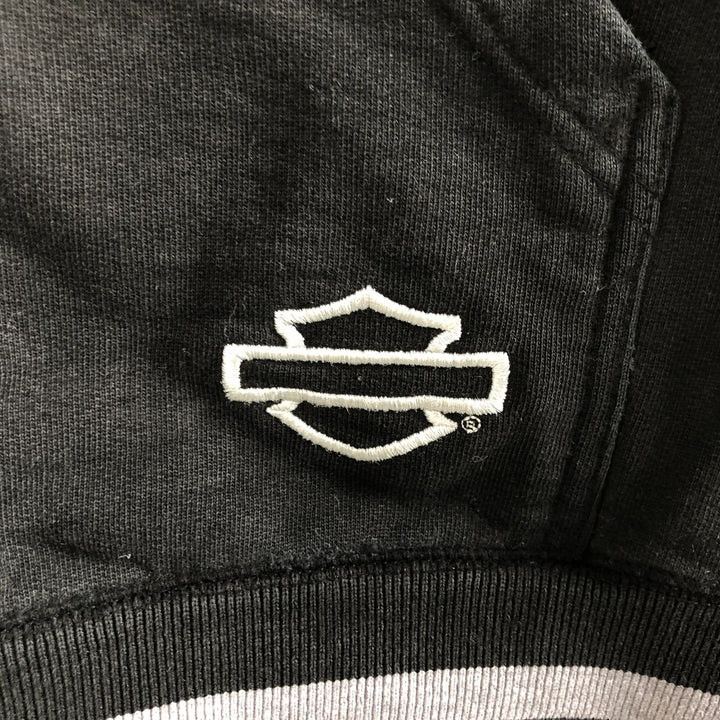 2000'S Harley-Davidson Eagle Pattern Advertising Pullover Hoodie, Men's XL unclear black type Vintage Second Hand