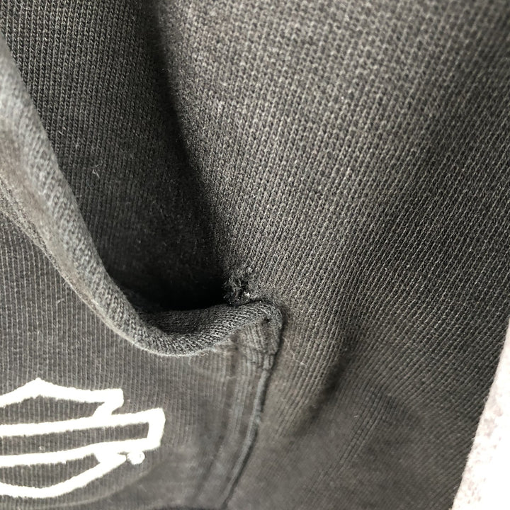 2000'S Harley-Davidson Eagle Pattern Advertising Pullover Hoodie, Men's XL unclear black type Vintage Second Hand