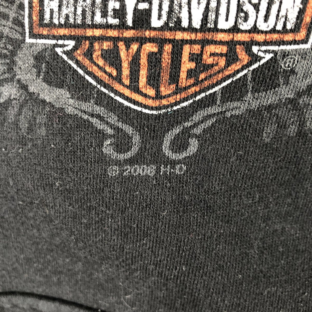 2000'S Harley-Davidson Advertising Pullover Hoodie, Men's XL cotton black type Vintage Second Hand