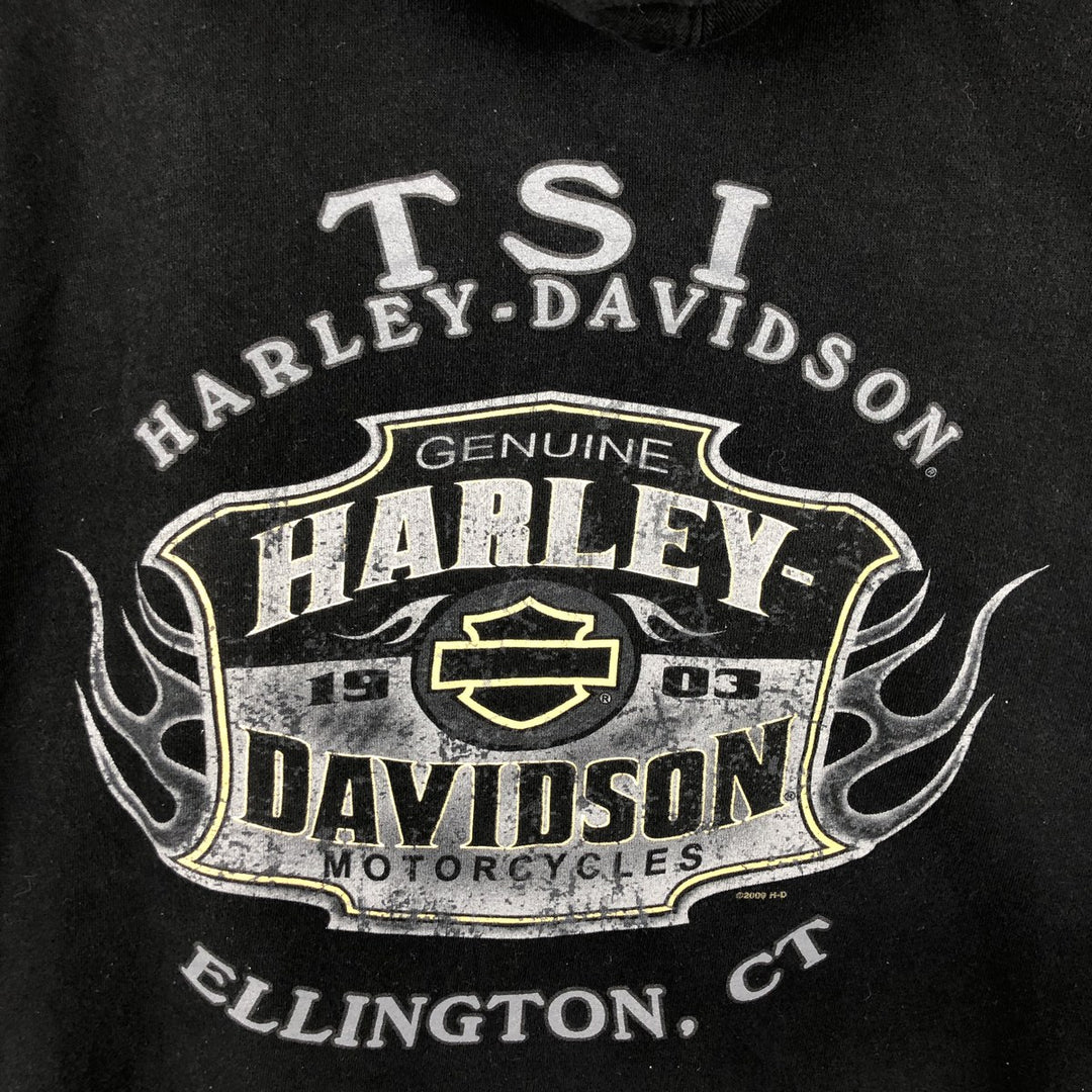 2000'S Harley-Davidson Advertising Pullover Hoodie, Men's XL cotton black type Vintage Second Hand