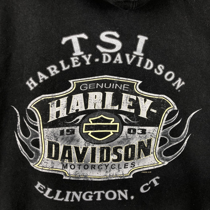 2000'S Harley-Davidson Advertising Pullover Hoodie, Men's XL cotton black type Vintage Second Hand