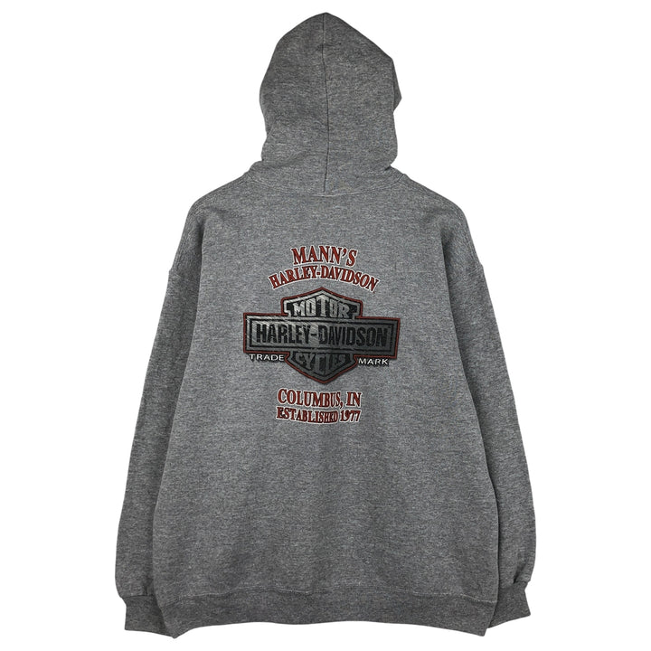 Harley-Davidson Advertising Pullover Hoodie, Men's Size L unclear gray type Vintage Second Hand