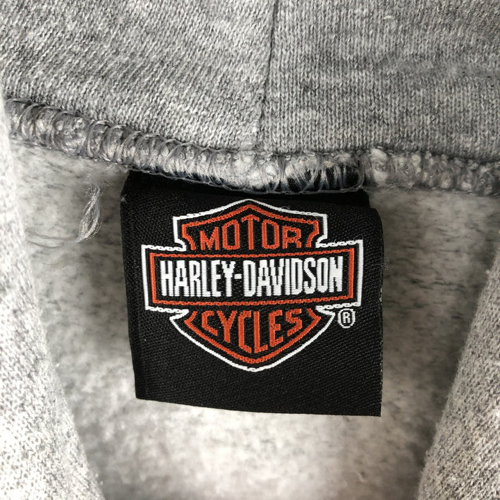 Harley-Davidson Advertising Pullover Hoodie, Men's Size L unclear gray type Vintage Second Hand