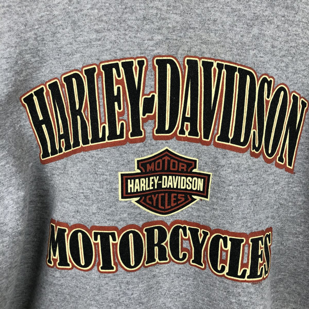 Harley-Davidson Advertising Pullover Hoodie, Men's Size L unclear gray type Vintage Second Hand