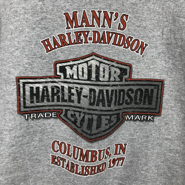 Harley-Davidson Advertising Pullover Hoodie, Men's Size L unclear gray type Vintage Second Hand