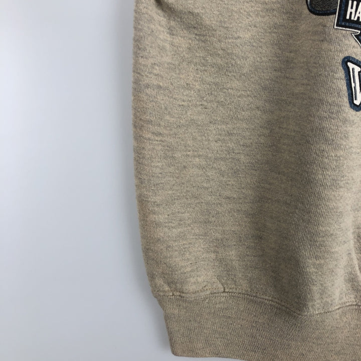 Vintage 1990'S Harley-Davidson Advertising Pullover Hoodie, Made in USA, Men's Size L cotton Beige type Vintage Second Hand